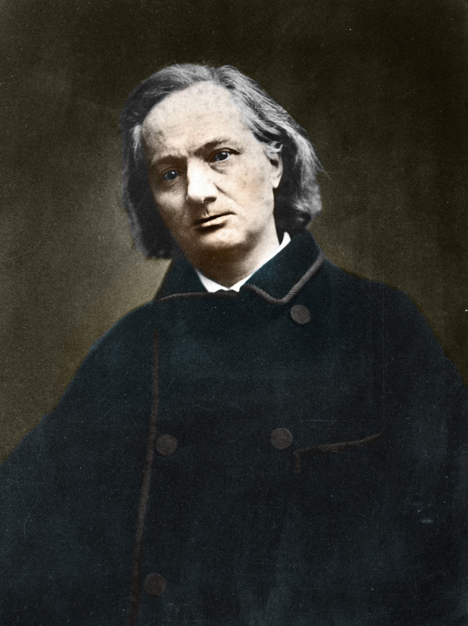 Charles Baudelaire (1821-1867), ranskalainen runoilija tekijältä Etienne Carjat