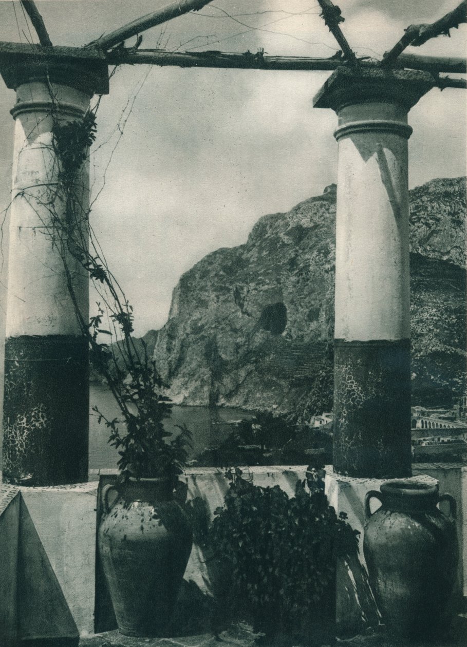 Näkymä Monte Solarolle, Capri, Italia, 1927 tekijältä Eugen Poppel