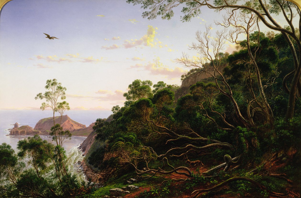 Pulpit Rock lähellä Melbournea, Victoria tekijältä Eugen von Guerard
