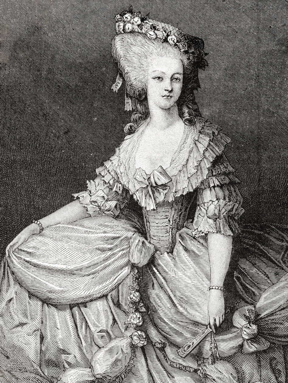 Muotokuva Marie Therese Louisesta, Princesse de Lamballesta (1749-92), kaiverrus Stephane Pannemaker (1847-1930) tekijältä Eugene Joseph Viollat