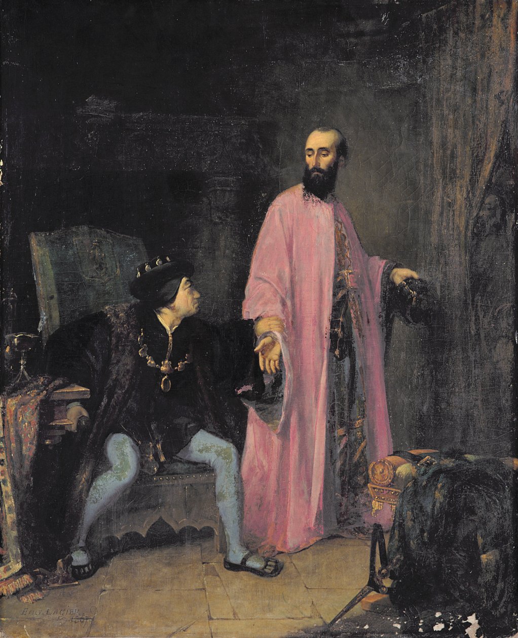 Ludvig XI (1423-83) ja hänen lääkärinsä, 1857 tekijältä Eugene Lagier