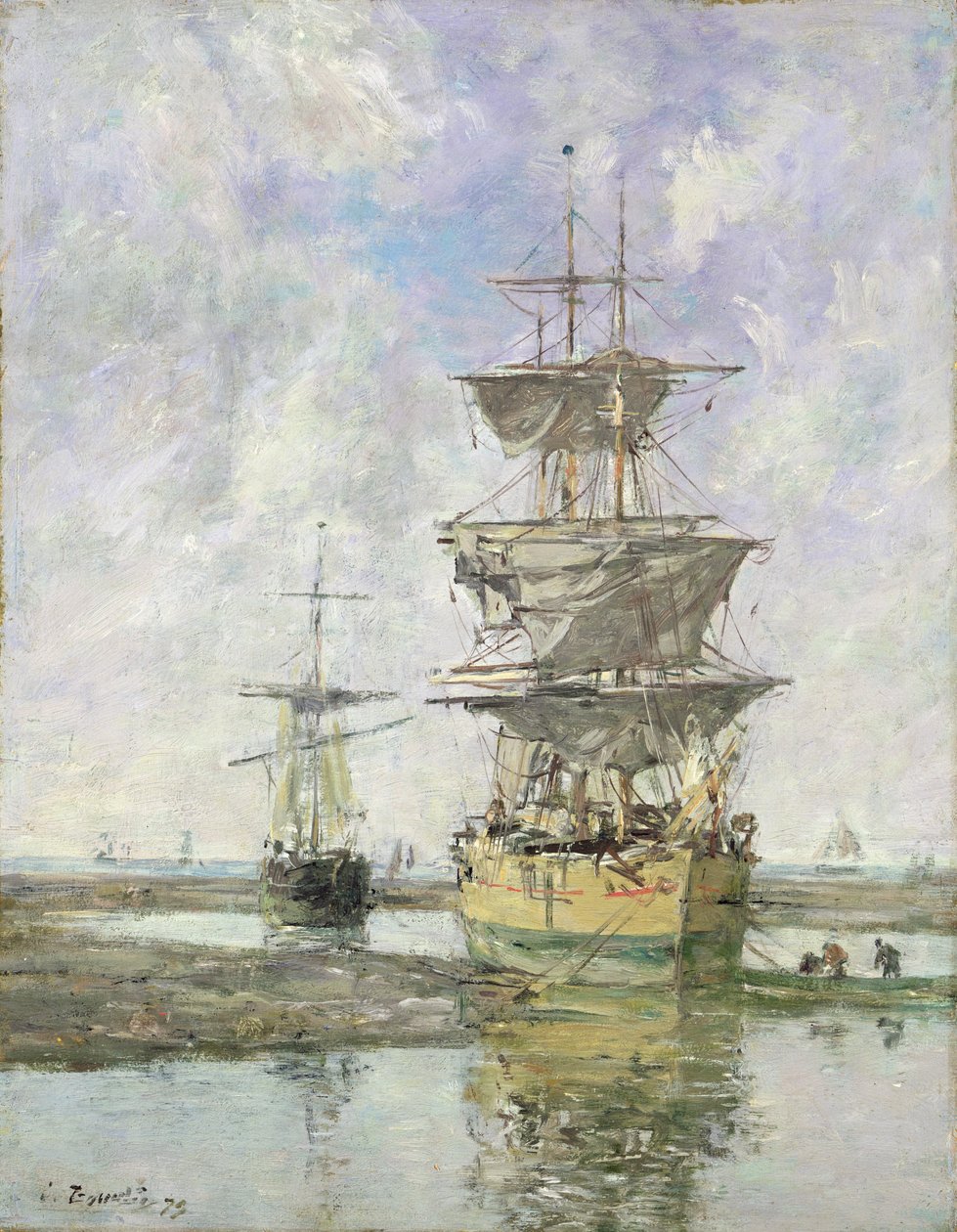 Suuri laiva, 1879 tekijältä Eugene Louis Boudin