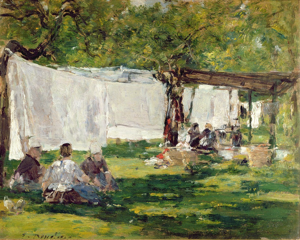 Pesula Collise St. Simeonissa (öljy) tekijältä Eugene Louis Boudin