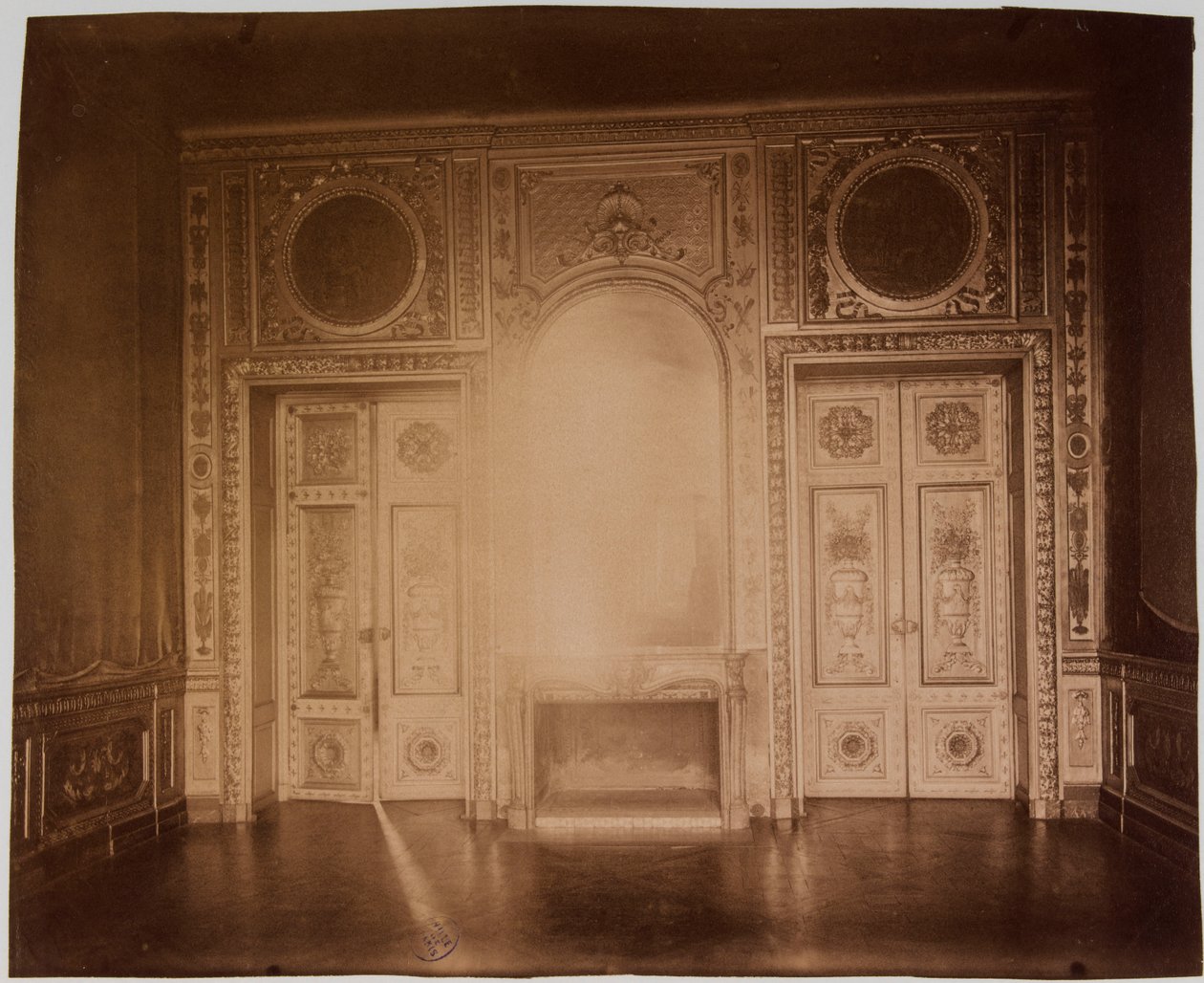 Olohuone, Hôtel de Lauzunin sisustus tekijältä Eugène Atget