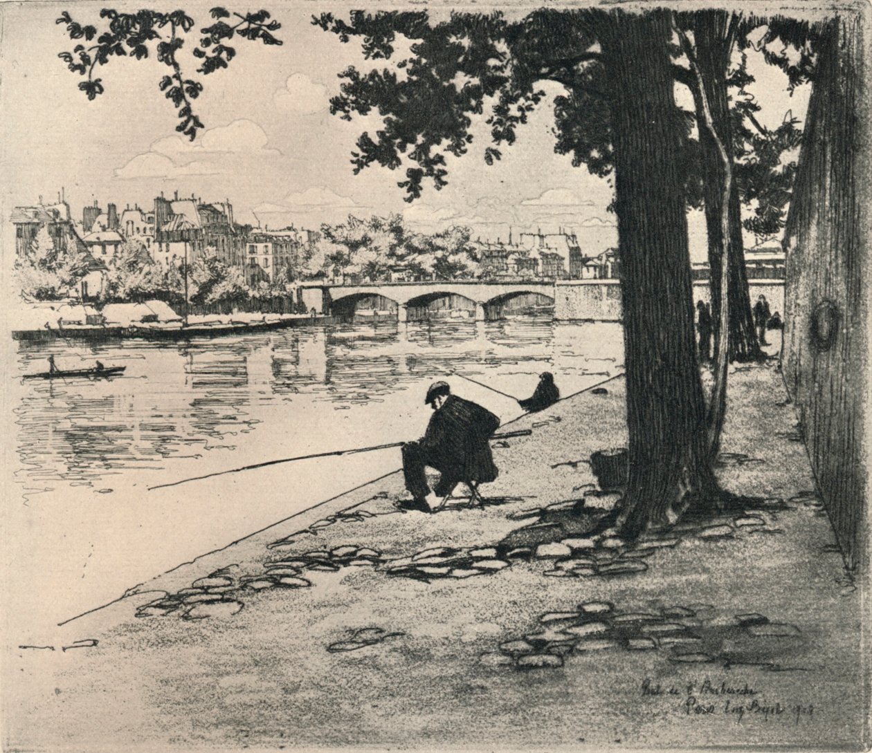 Pont de lArcheveche, 1915 tekijältä Eugene Bejot
