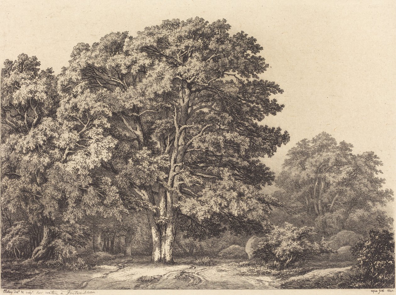 Sisäänkäynti metsään, 1840. tekijältä Eugene Bléry