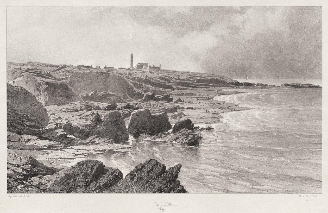 Cape St. Mathieu, 1846. tekijältä Eugene Ciceri