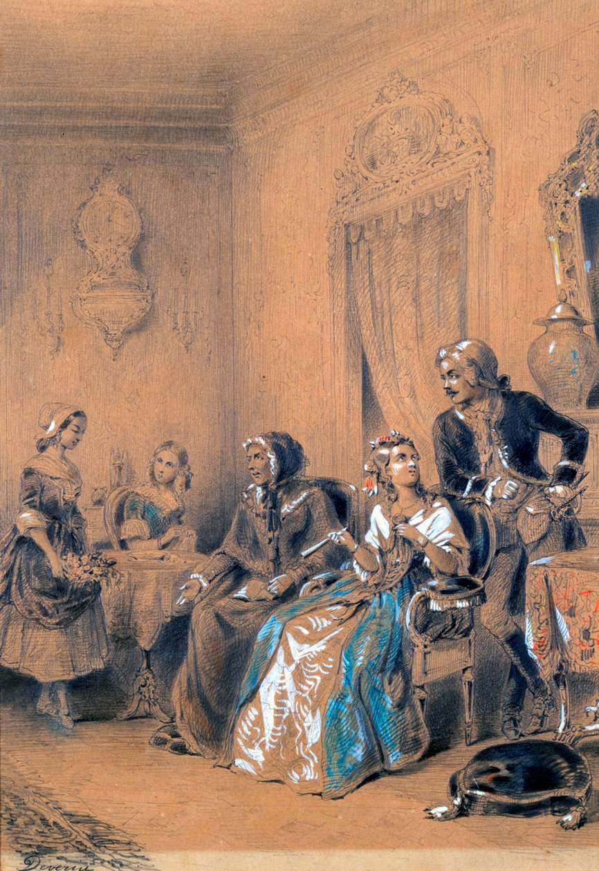 Sisätila, 1815-1865 tekijältä Eugene Deveria