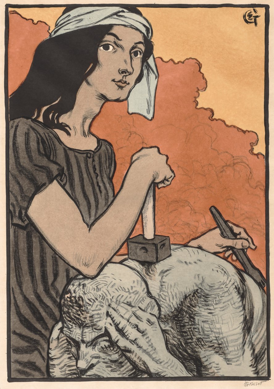 Kuvanveistäjä, 1897. tekijältä Eugene Grasset