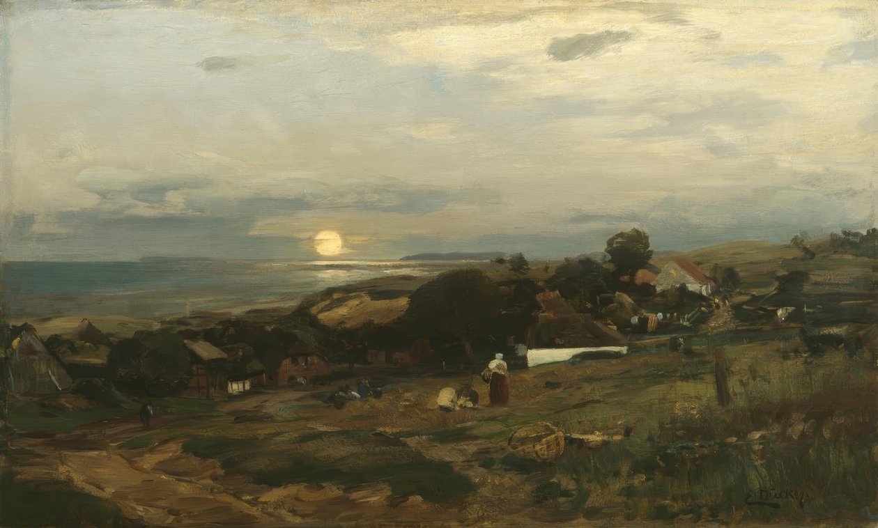 E. Dücker, auringonlasku tekijältä Eugene Gustav Dücker
