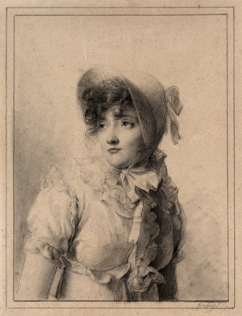 Comtesse Starjinskan muotokuva, 1800-luku. tekijältä Eugene Isabey