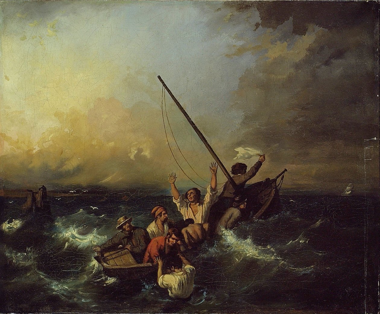Haaksirikko, 1800-luku. tekijältä Eugene Isabey