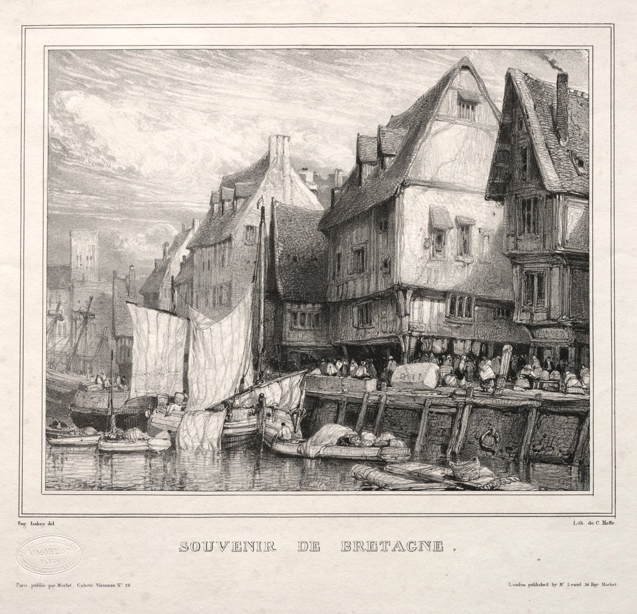 Matkamuistoja: Bretagnen matkamuisto, 1832. tekijältä Eugene Isabey