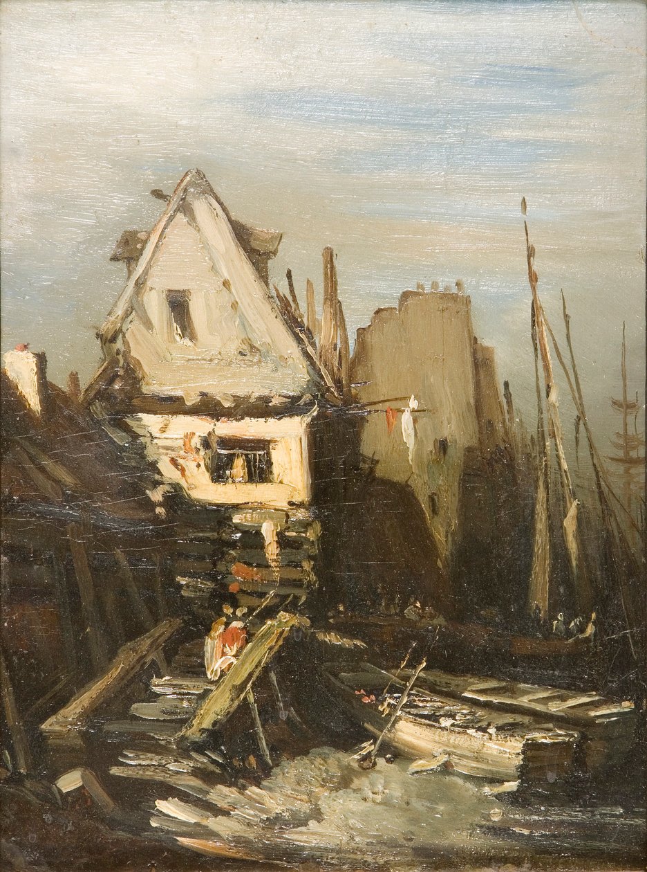 "Normannin satama", 1823-1886 tekijältä Eugene Isabey