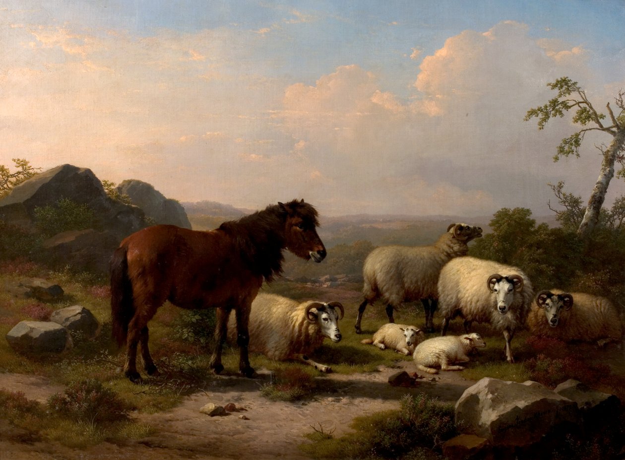 Hyvät ystävät, 1878 tekijältä Eugene Joseph Verboeckhoven