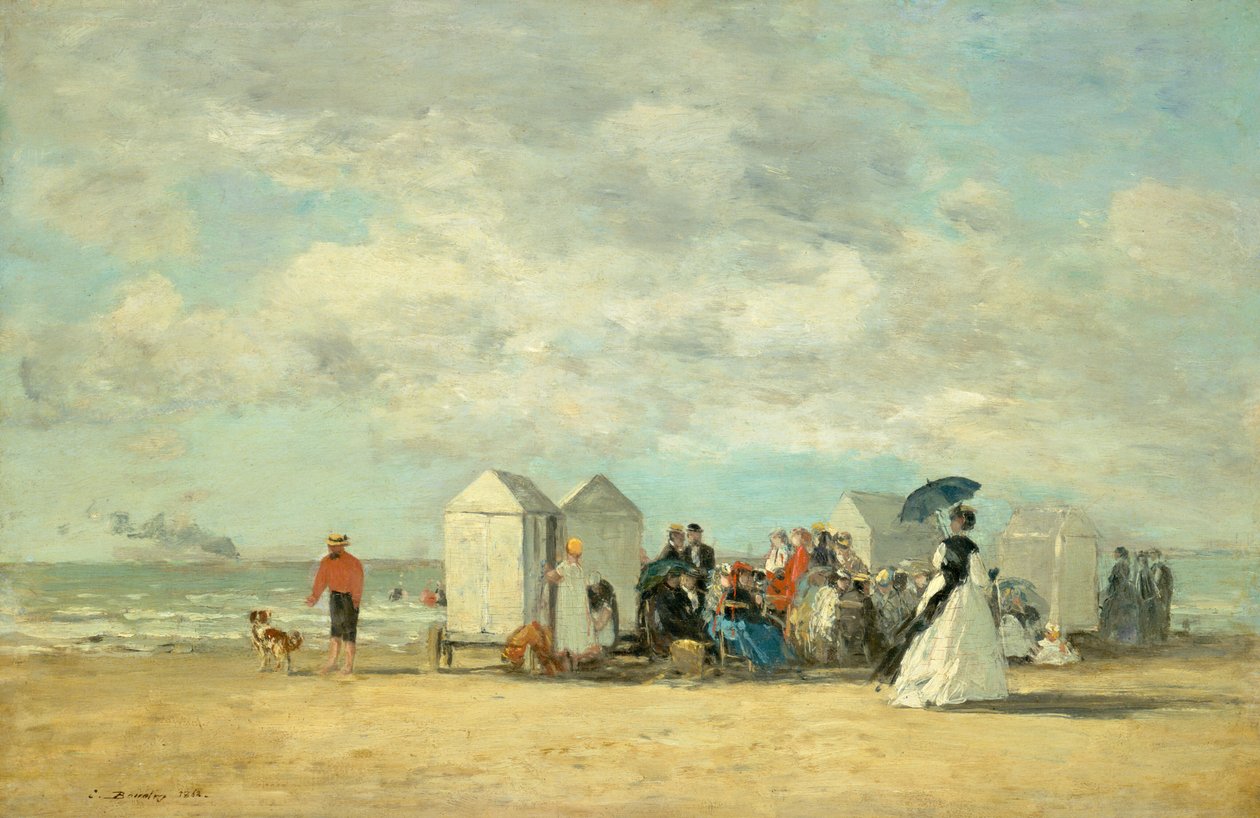 Rantakohtaus, 1862. tekijältä Eugene Louis Boudin