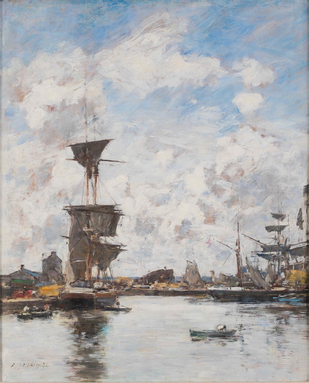 Deauville. The Basin, 1884. tekijältä Eugene Louis Boudin
