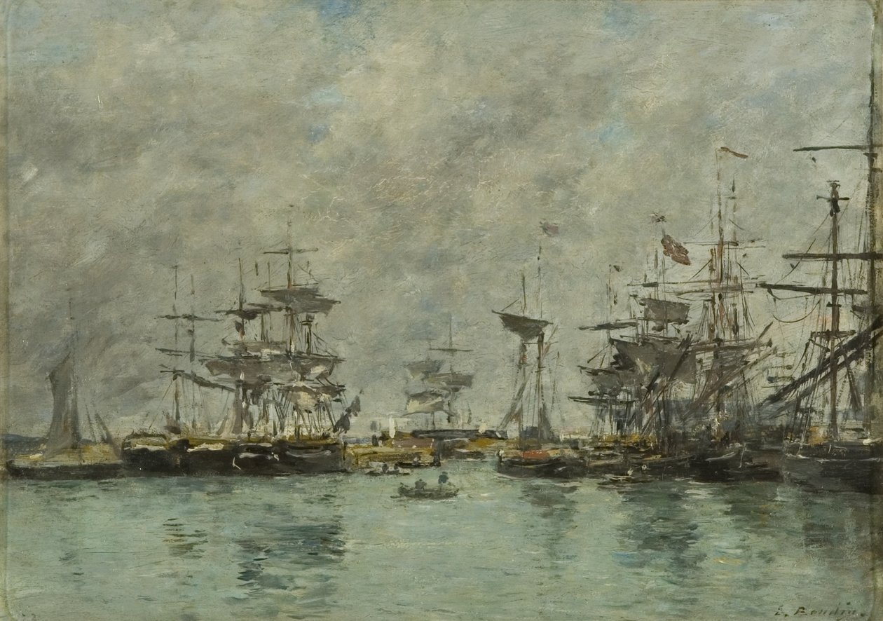 Satamakohtaus tekijältä Eugene Louis Boudin