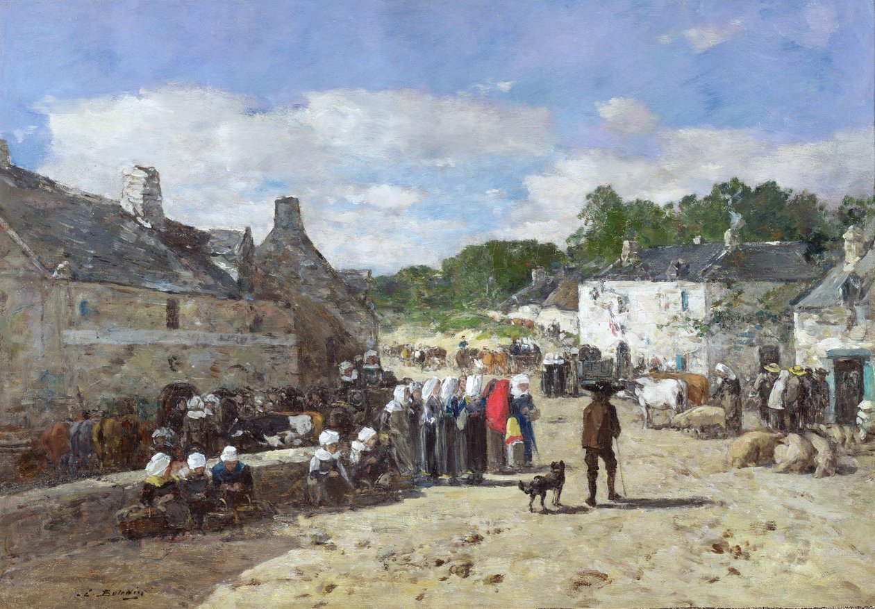 La Fete, noin 1865 tekijältä Eugene Louis Boudin