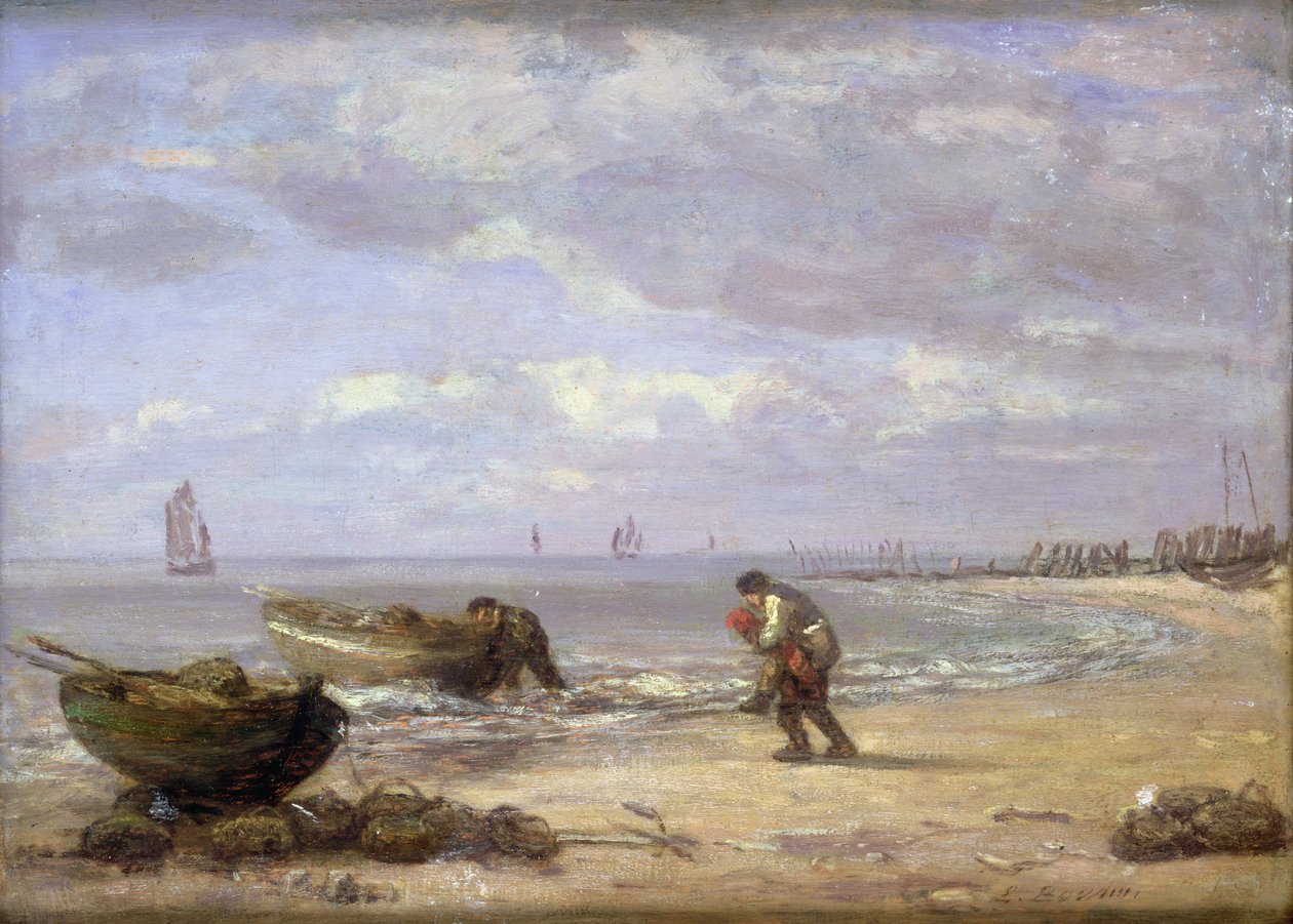 Laskuvesi lähellä Honfleuria tekijältä Eugene Louis Boudin