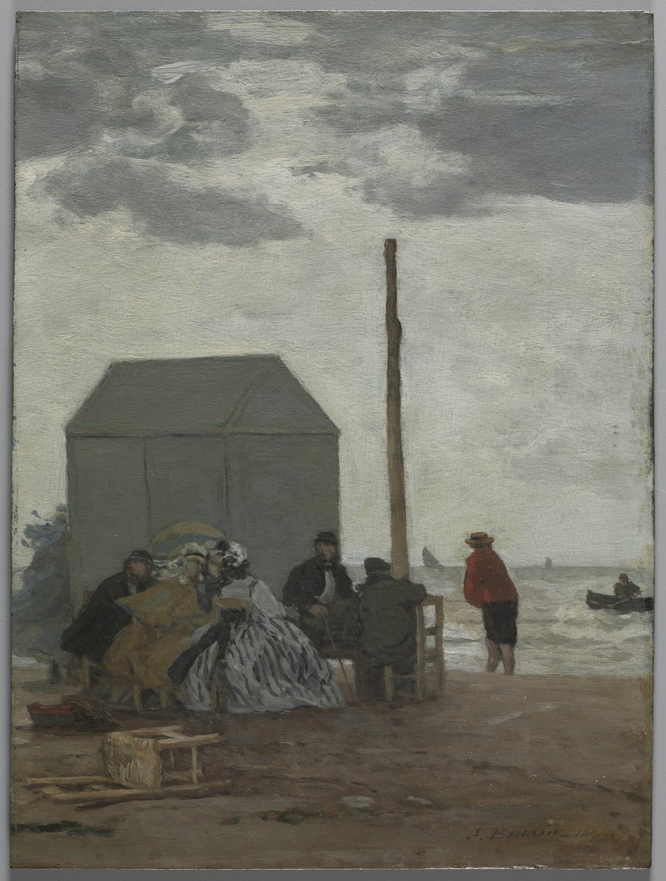 Deauvillen ranta tekijältä Eugene Louis Boudin