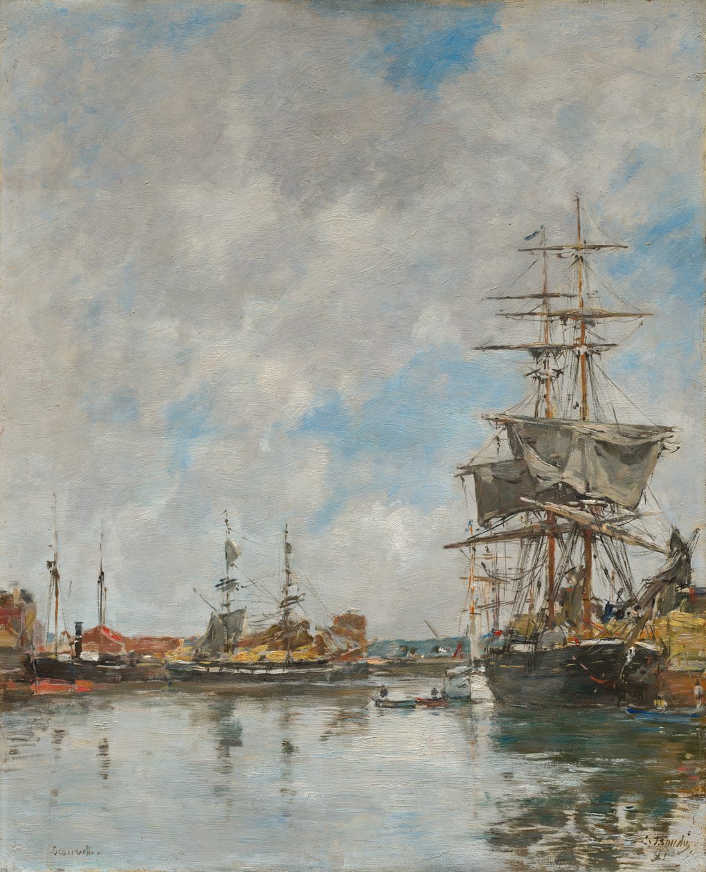 Deauvillen telakka, 1891. tekijältä Eugene Louis Boudin
