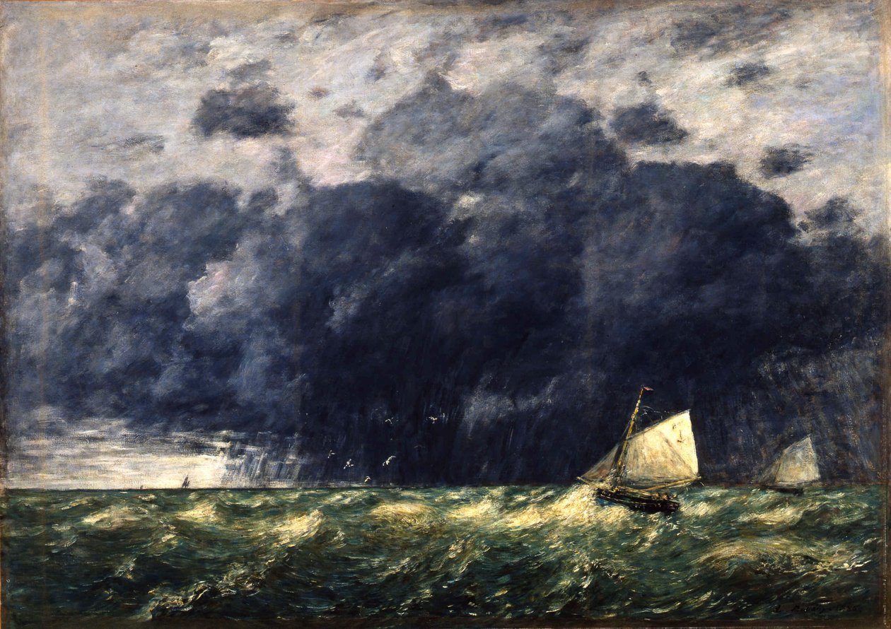 Squall, 1886. tekijältä Eugene Louis Boudin