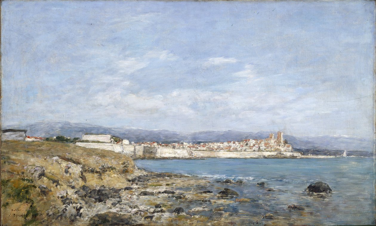 Näkymä Antibesista, 1893 tekijältä Eugene Louis Boudin