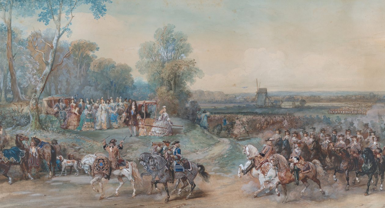 Compiègnen leiri, 1698, n. 1860. tekijältä Eugene Louis Lami