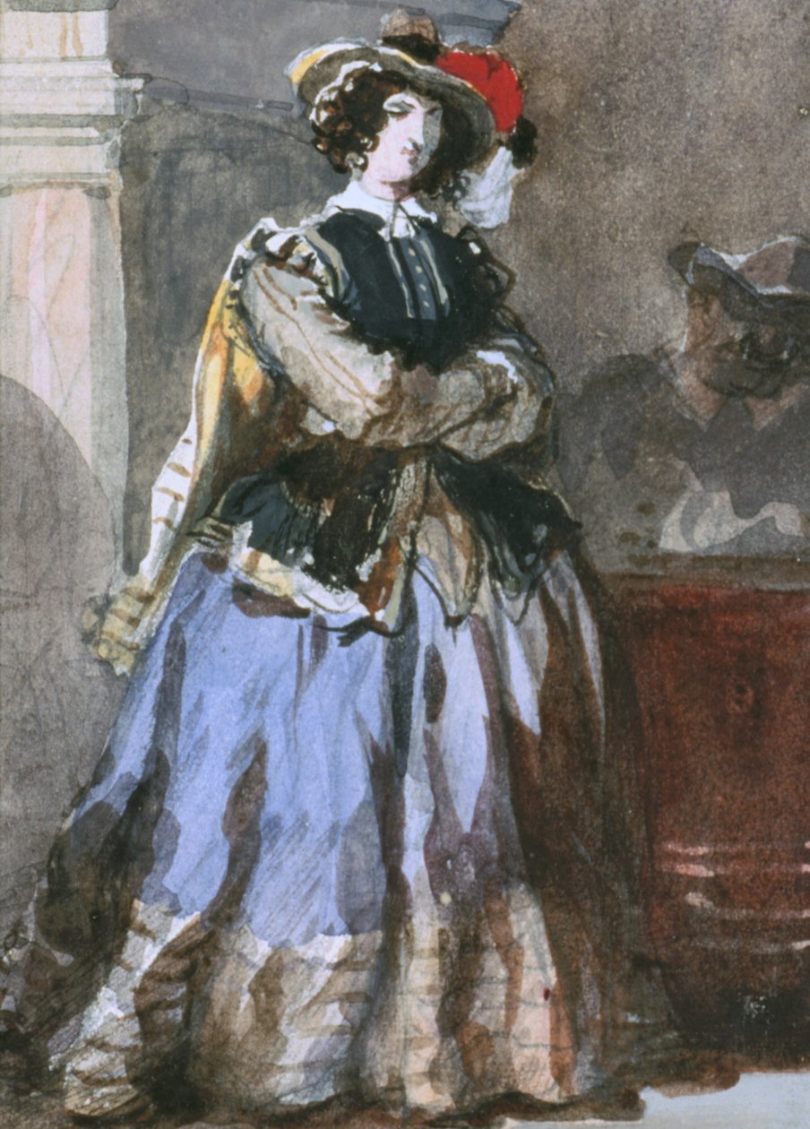 Naisen muotokuva, 1800-luku. tekijältä Eugene Louis Lami
