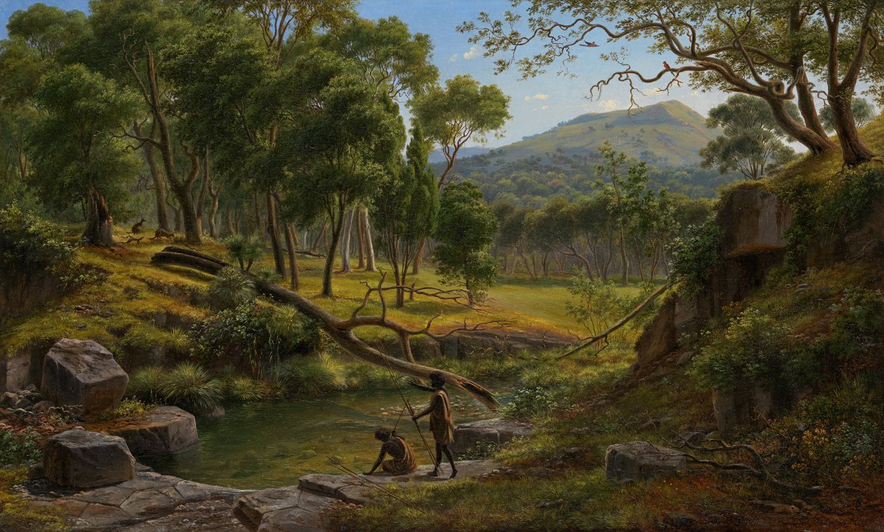 Warrenheip Hills lähellä Ballaratia tekijältä Eugene von Guérard