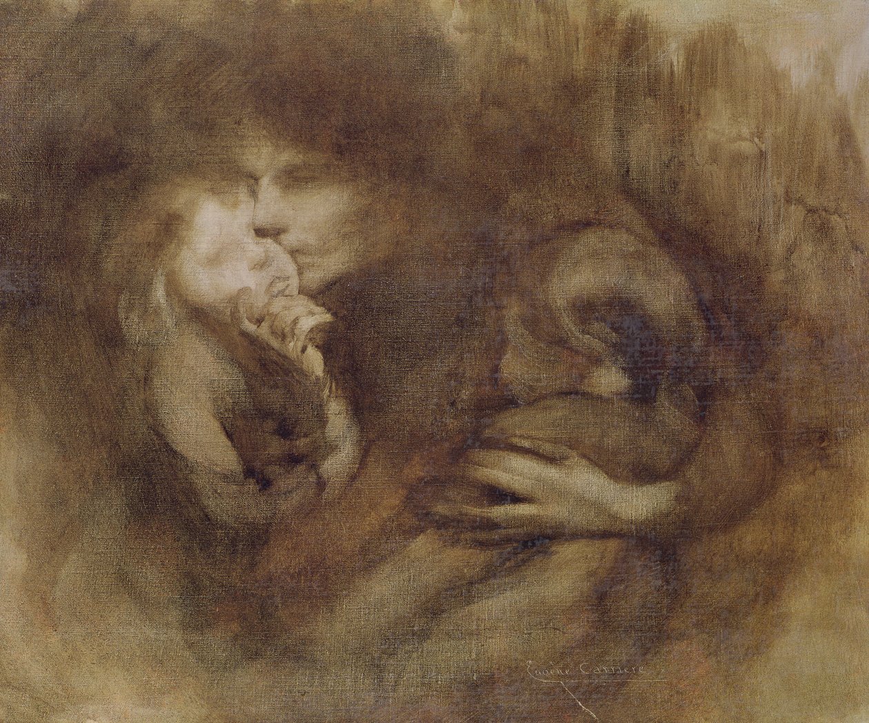 Äitiys tekijältä Eugène Carrière