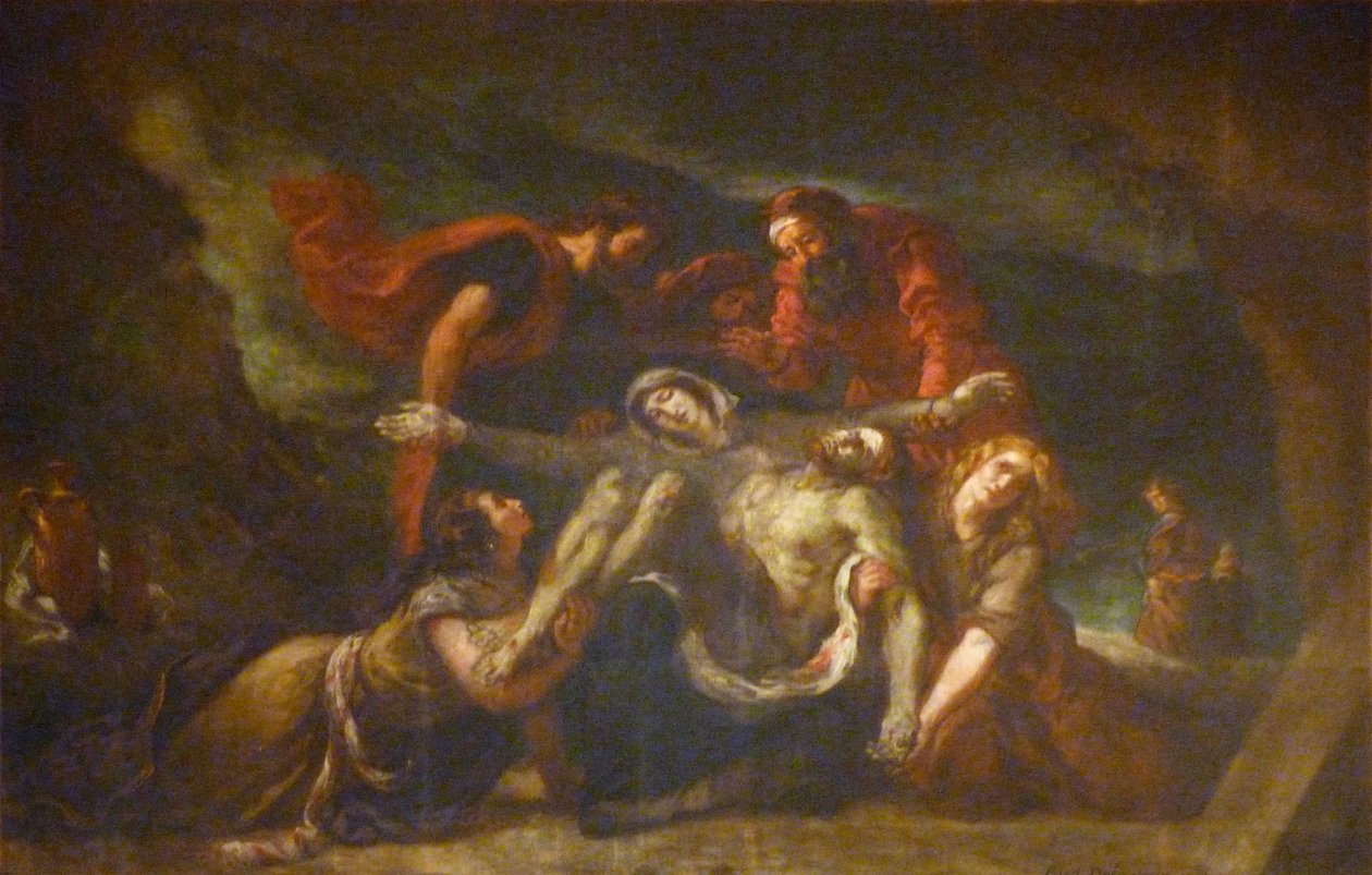 Pietà tekijältä Ferdinand Victor Eugene Delacroix