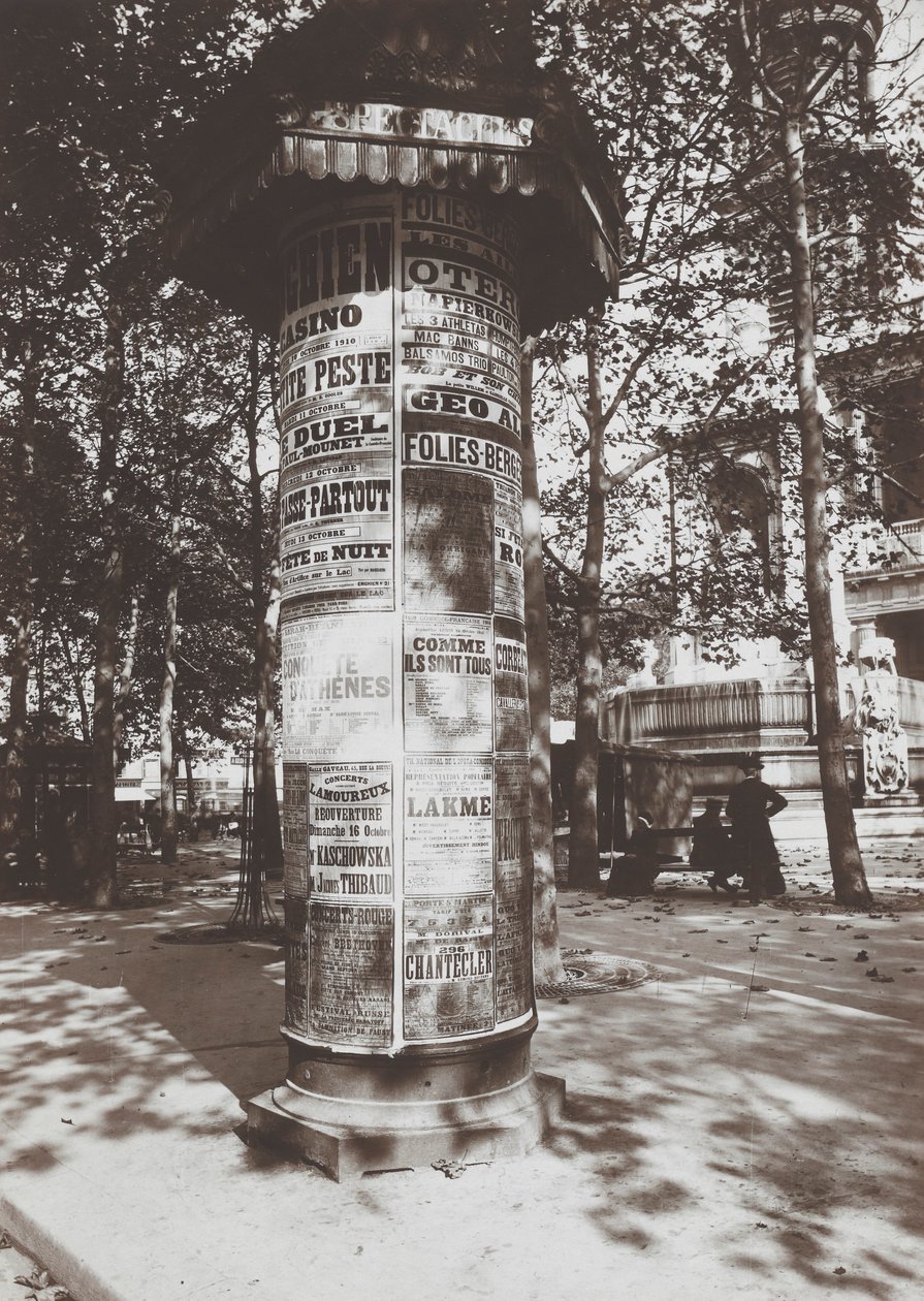 Pylväs-St. Sulpice tekijältä Eugène Atget