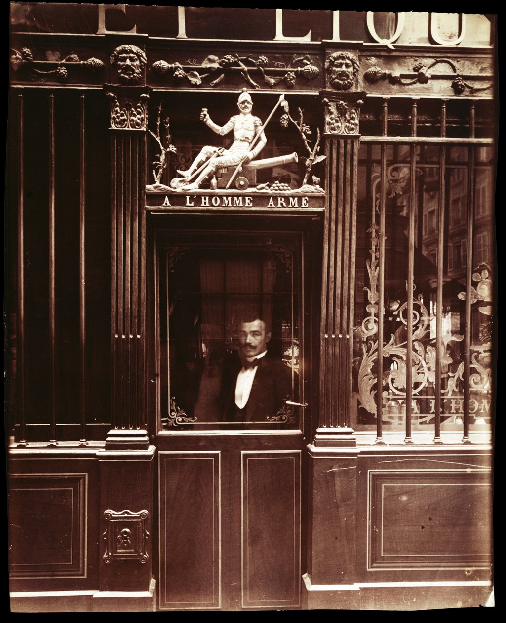 Pariisin kahvilan tutkimus tekijältä Eugène Atget