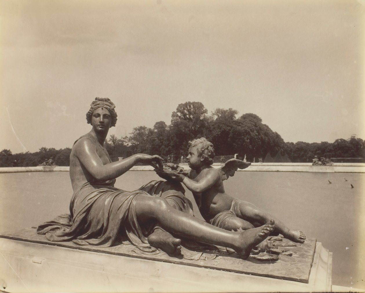 Versailles, Corner of Park, 1901. tekijältä Eugène Atget