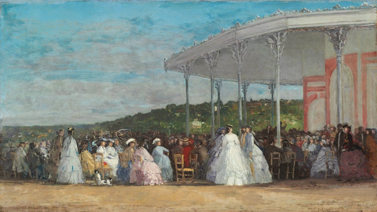 Konsertti Deauvillen kasinolla tekijältä Eugène Boudin