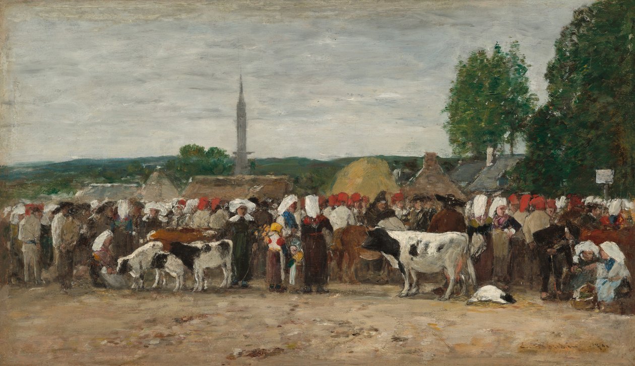 Messut Bretagnen tekijältä Eugène Boudin
