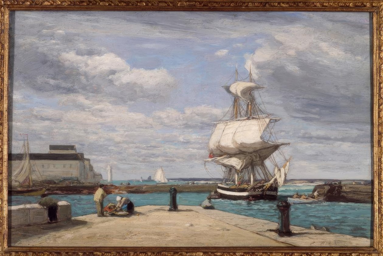 Honfleur, portti tekijältä Eugene Louis Boudin