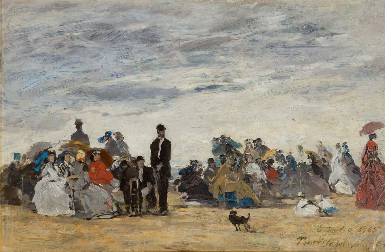 Trouvillen ranta tekijältä Eugene Louis Boudin