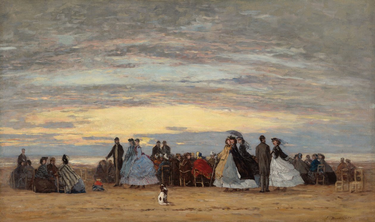 La platja finlandesa de Villerville tekijältä Eugène Boudin