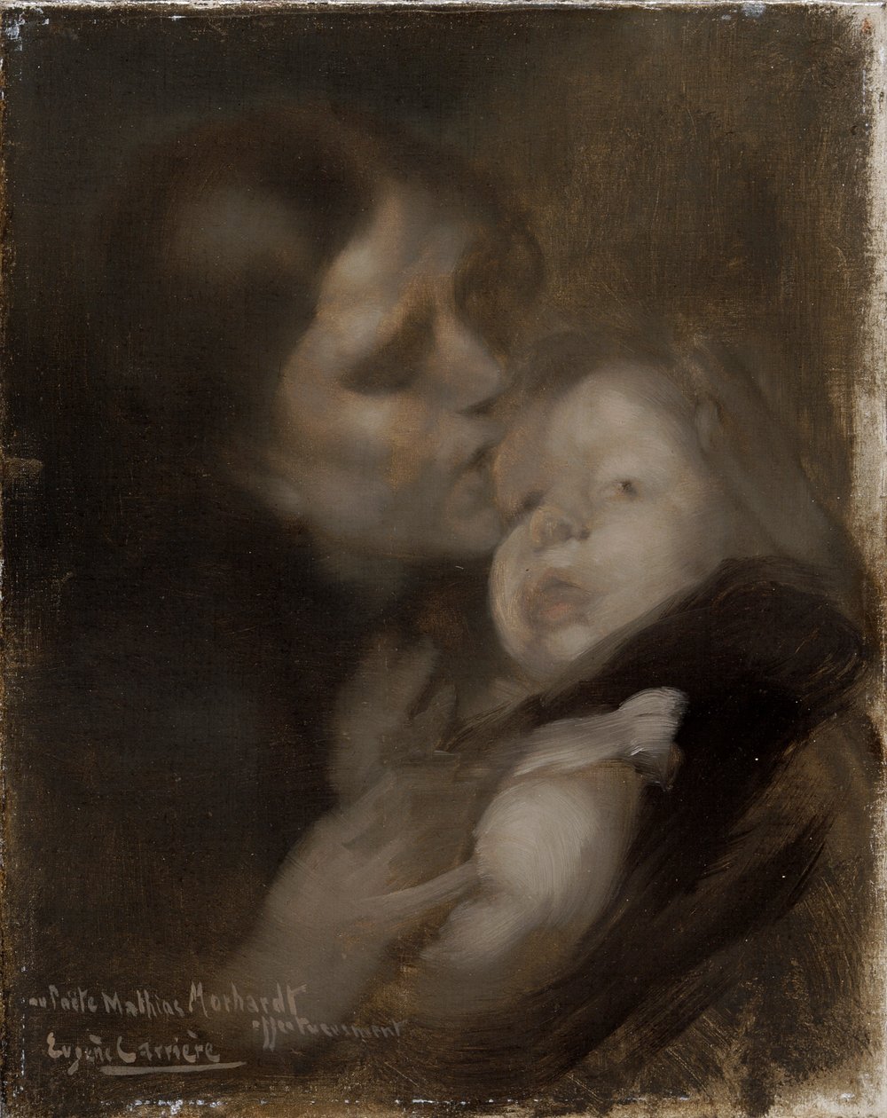 "Äiti ja lapsi", c1890 tekijältä Eugène Carrière