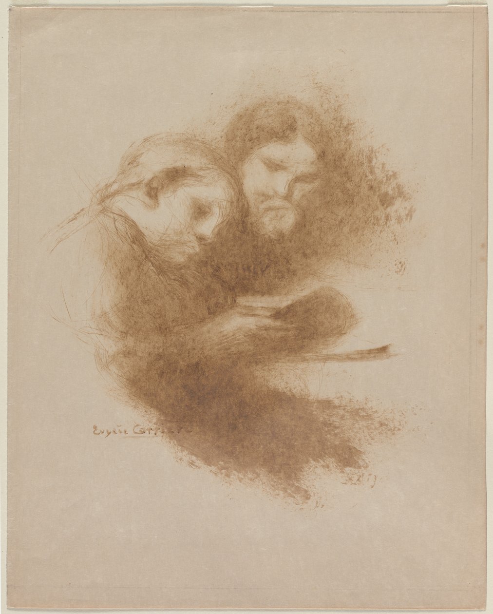 Reading, 1800-luvun viimeinen neljännes. tekijältä Eugène Carrière