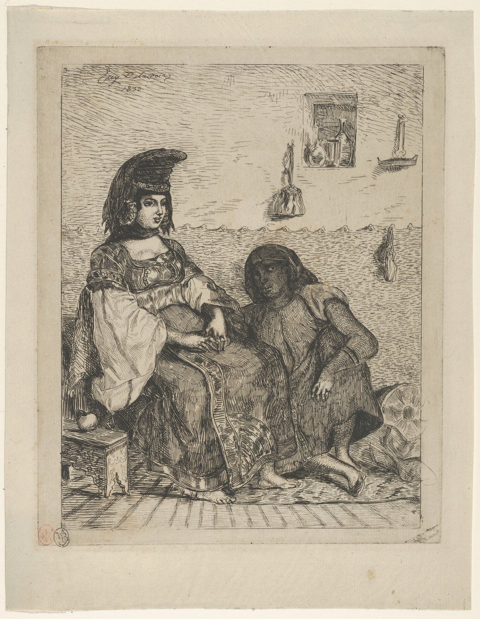 Juutalainen morsian Tangerissa, 1833, 1833. tekijältä Eugène Delacroix
