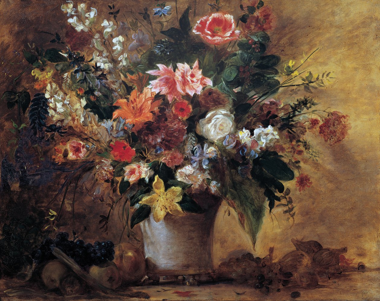kukkainen asetelma tekijältä Eugène Delacroix
