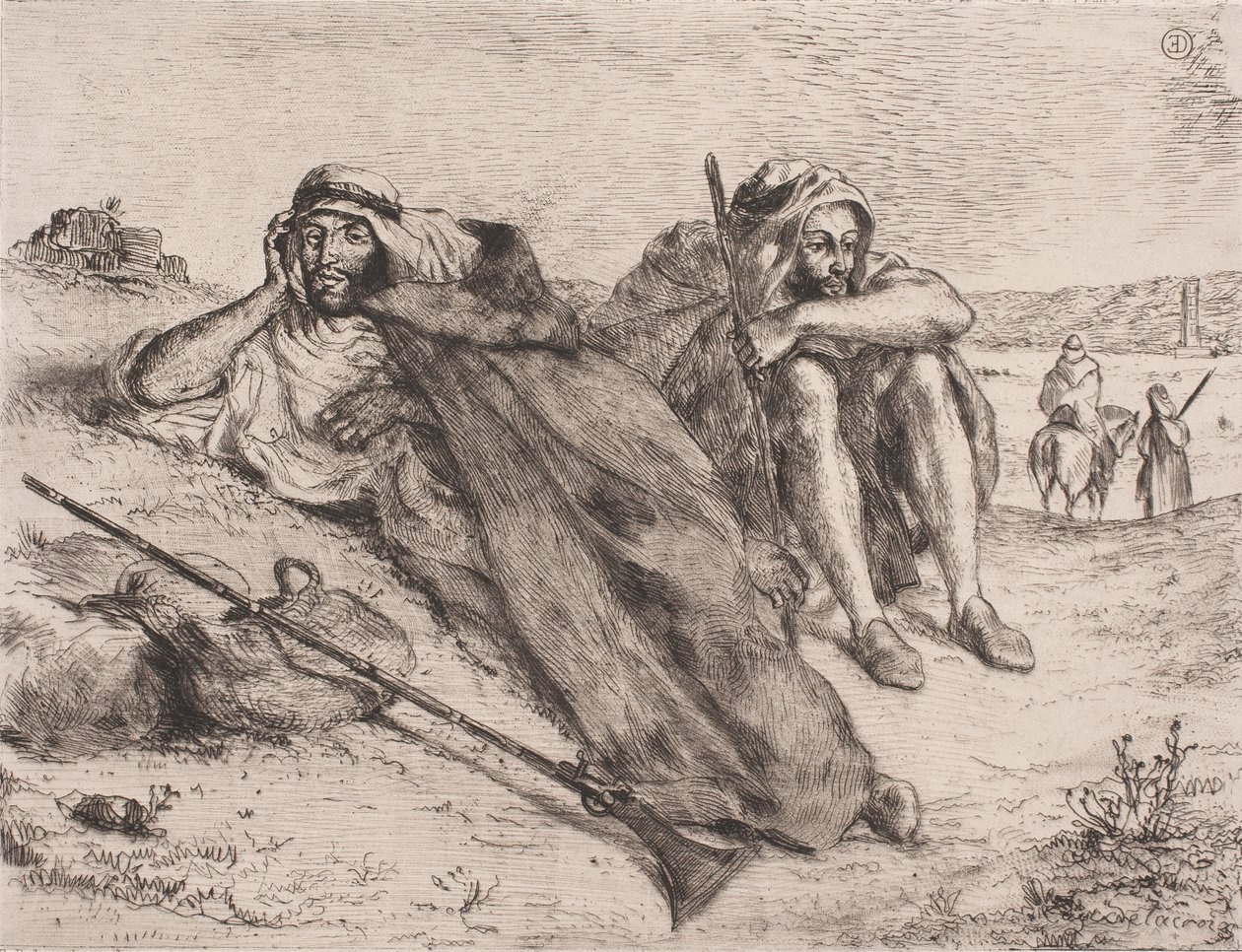 Tanskalainen: Oranin arabit tekijältä Eugène Delacroix