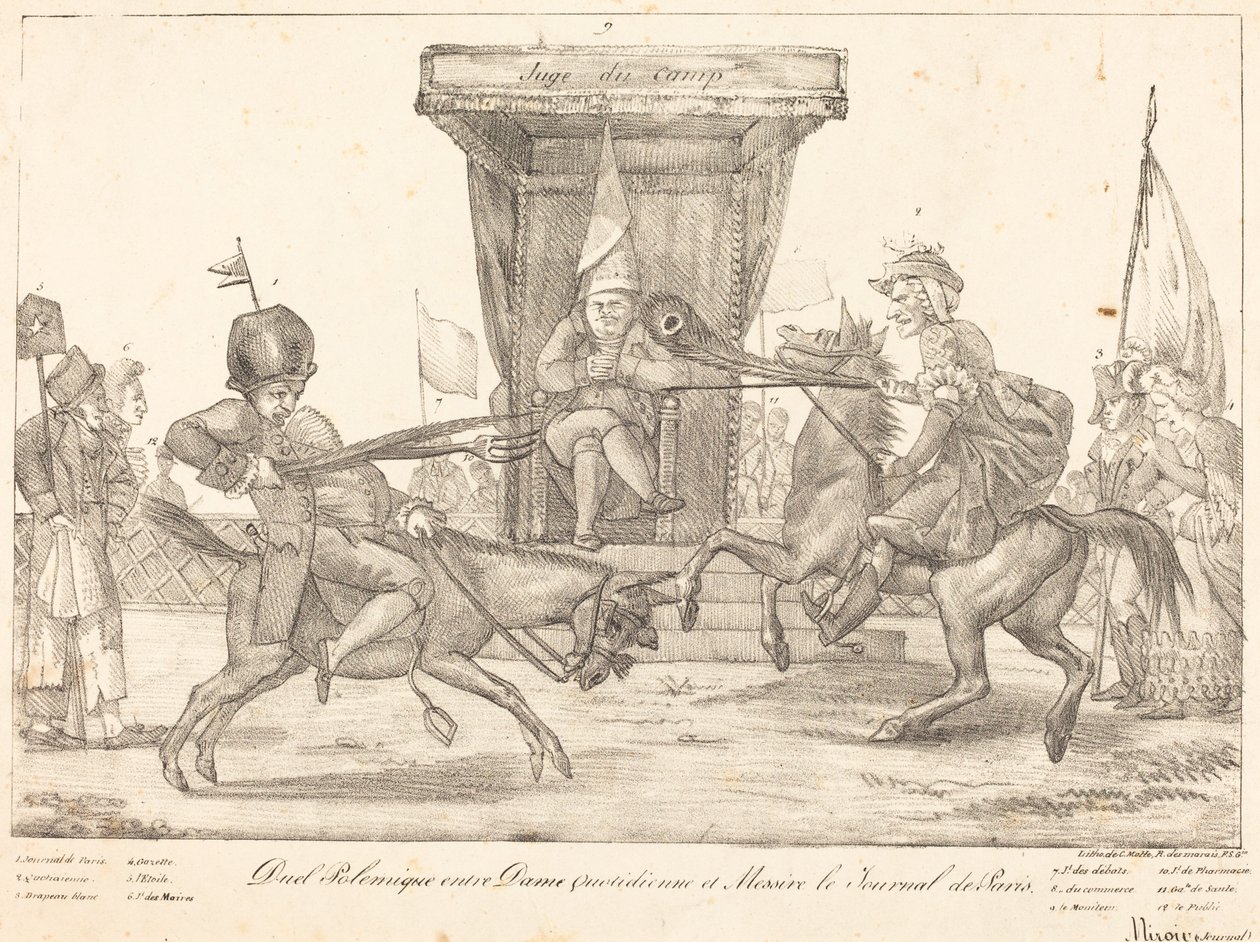 Poleminen kaksintaistelu, 1821. tekijältä Eugène Delacroix