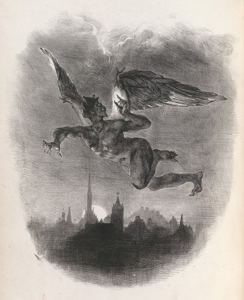 Faust, 1828, 1828. tekijältä Eugène Delacroix