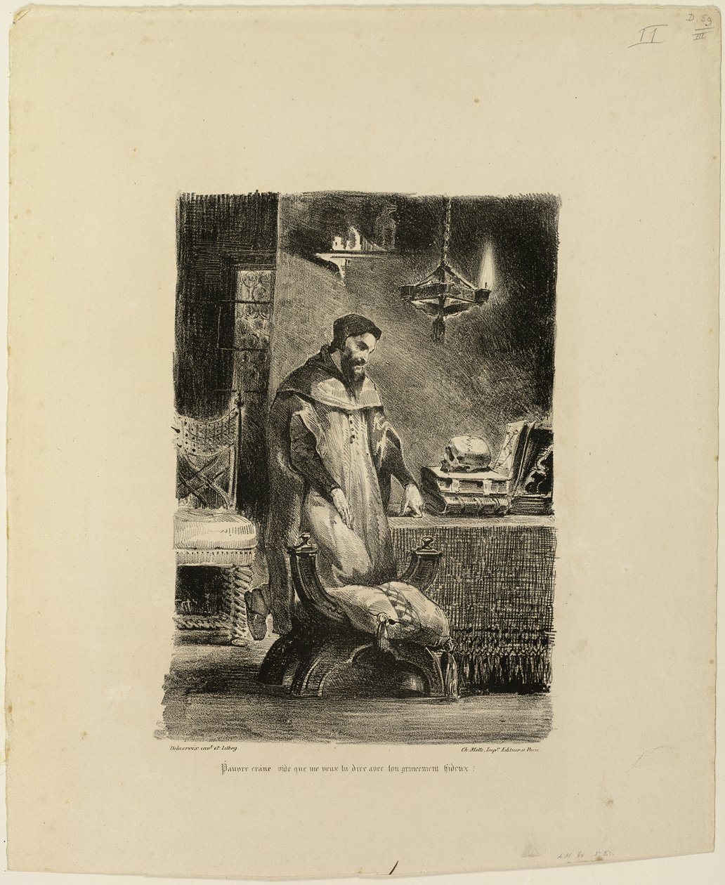 Faust tutkimuksessaan tekijältä Eugène Delacroix