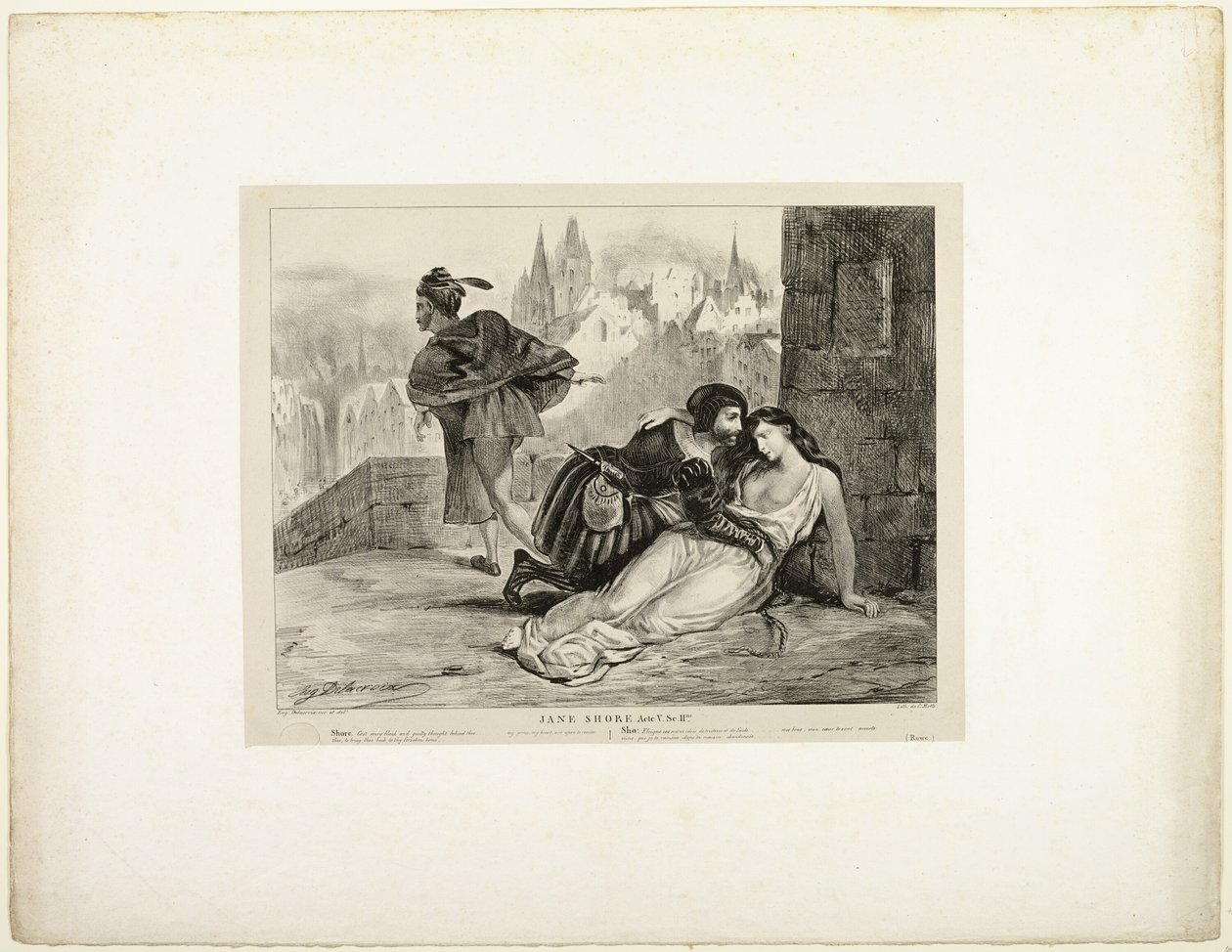 Jane Shore tekijältä Eugène Delacroix